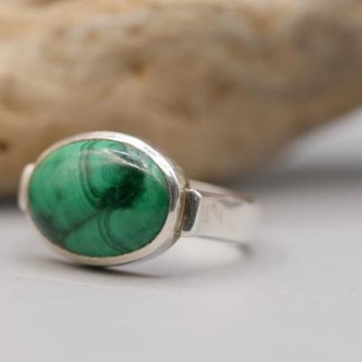 Malachitring aus Schmuckworkshop